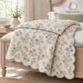 Meadow Bloom Scalloped Quilt — view 1