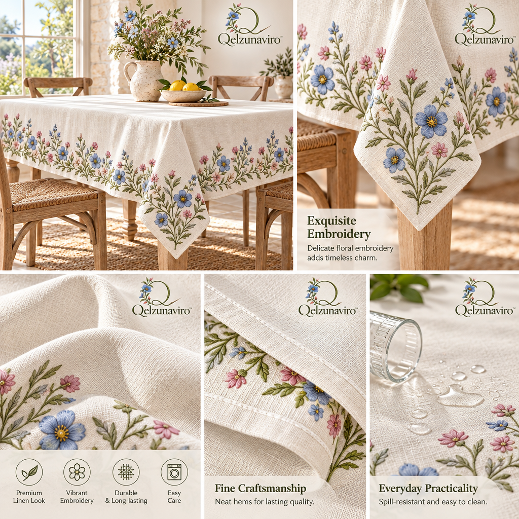 Wildflower Border Tablecloth — view 3
