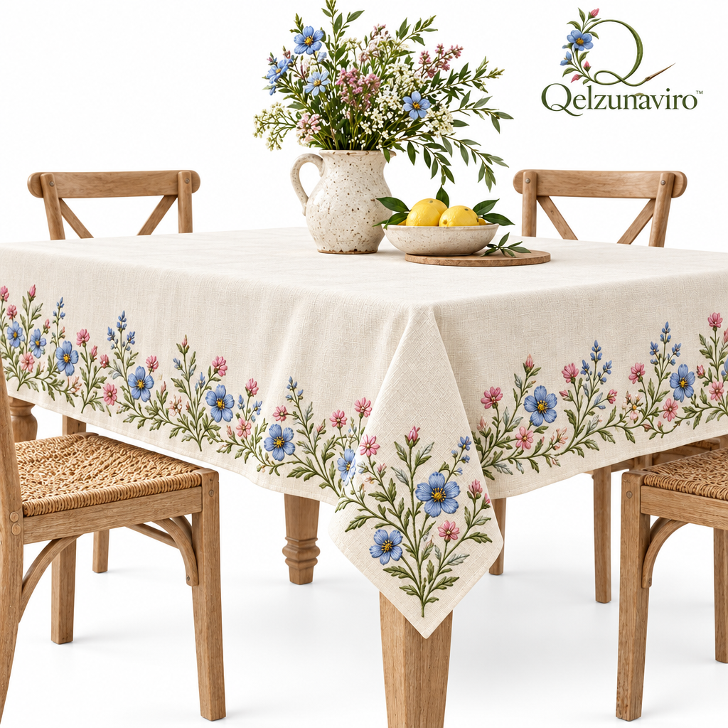 Wildflower Border Tablecloth — view 4