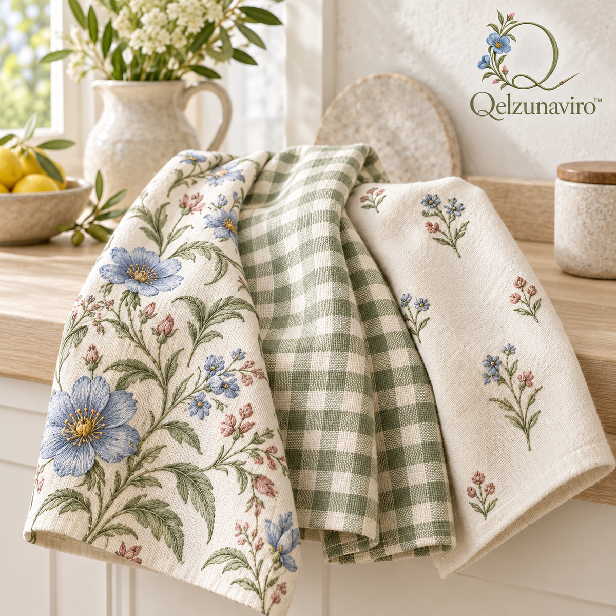 Country Garden Kitchen Towels, Set of 3 — view 1