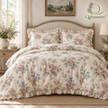 Rose Cottage Ruffle Duvet Cover Set — view 1